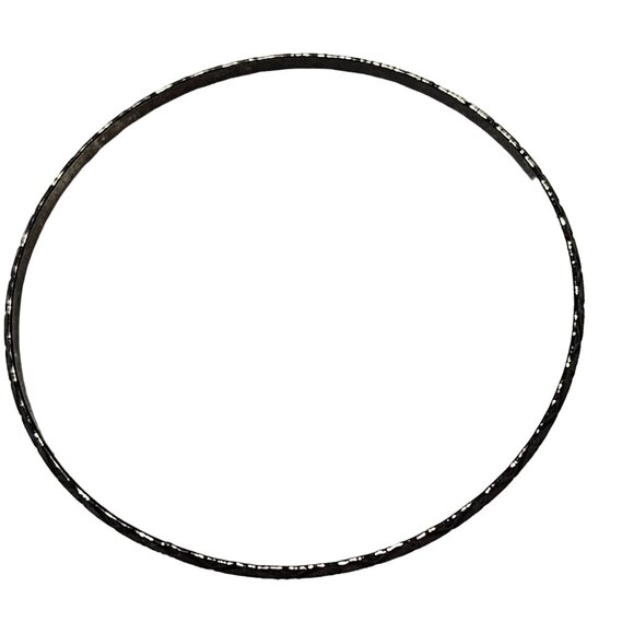 Vintage Textured Silver Tone Bangle Bracelet Classic Retro 80s Fashion Jewelry - Picture 2 of 4